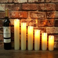 LED Electronic Flameless Candles Light Simulation Flame Flashing Candle Lights 5.5Cm Diameter Party Decoration Halloween Candle