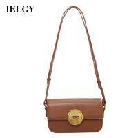 IELGY Women S Retro Simple Lock Messenger กระเป๋าสี่เหลี่ยมเล็ก