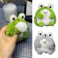 Plush Squeeze Frog Manual DIY Material Package Squeeze Frog Pendant Keychain Toy N3N5