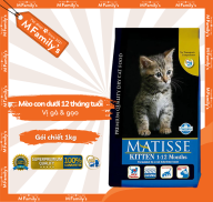 Thức Ăn Hạt Matisse Kitten dành cho Mèo con 1kg Repacked Farmina Matisse thumbnail
