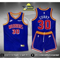 Ready Stock New City Edition - Warriors Plain Blue - ( SETS) UPPER AND SHORT