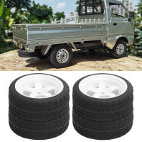 【ลดล้างสต๊อก】4Pcs 65mm Non-Slip RC Rubber Tires Wheel Upgrade Accessory Fit for WPL D12 1/10 (012W)