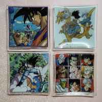 จานรองแก้ว จานใส่ขนม ลาย Dragon Ball ดราก้อนบอล (ขายยก Set 4 ใบ)