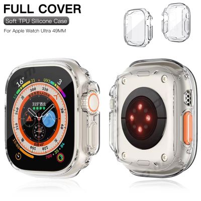 ☇✵ TPU Soft Protective Cover For Apple Watch Ultra 49MM Case Full Screen Protector Shell Bumper Plated Cases For iWatch Ultra