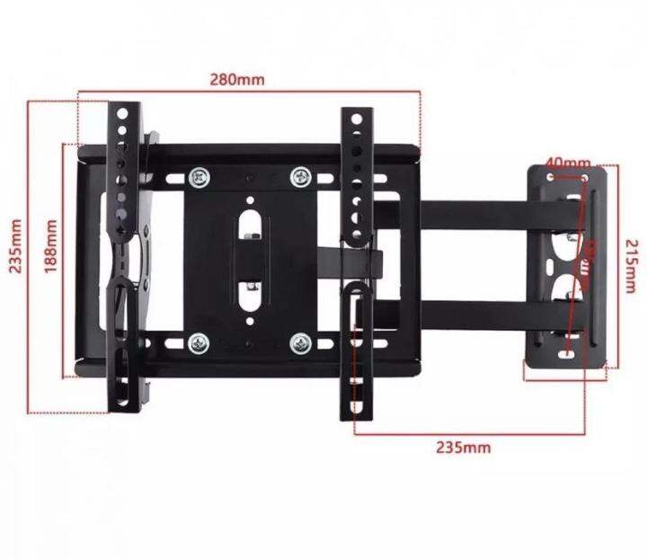 pt-shop-ขาแขวนทีวี-ขายึดจอ-lcd-led-tv-14-40-ยืดได้-ติดผนัง-full-swivel-tilt-led-lcd-tvs-wall-mount-bracket-for-samsung-lg-tcl-sony-tv-14-32-35-38-40-รุ่น-for-1440