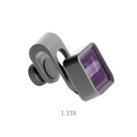 1.33X/1.55X Anamorphic Lens Deformation Fimmaking Mobile Phone Lens Widescreen Movie Wide-Angle Camera Lens for Smartphones