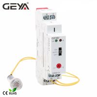 Gratis Ongkir GEYA GRB8-01/02ราง Din สวิทช์สนธยาไฟเครื่องจับเวลาโฟโตอิเล็กทริก AC110V อุปกรณ์รีเลย์พร้อมเซ็นเซอร์-เปิดปิดอัตโนมัติ240V