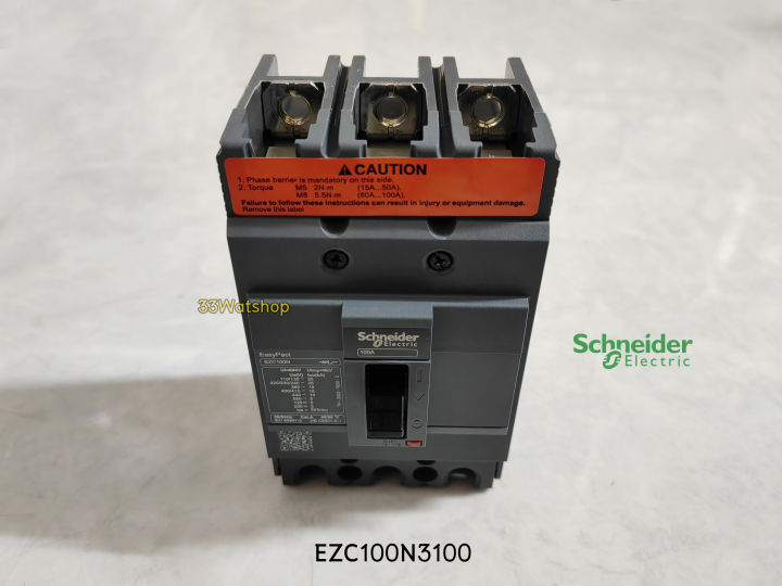 ชไนเดอร์-อิเล็คทริค-เบรกเกอร์-ezc100n3100-ขนาด-3p100a-schneider-electric