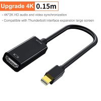 สาย HDMI DP ขนาดเล็กช่องแสดงผลไปยัง Thunderbolt 2 4K 1080P ตัวแปลง HDTV สำหรับอะแดปเตอร์13 Sur Pro Macbook Air