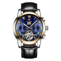 ⌚AILANG นาฬิกา Tourbillon แบบโลหะกันน้ำไม่ขึ้นสนิมนาฬิกากลไกอัตโนมัติ,นาฬิกา Tourbillon นาฬิกาข้อมือผู้ชายยี่ห้อ