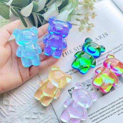 3D Colorful Laser Bear Korea Grip Tok Cute Kawaii Cell Phone Stand For iPhone Xiaomi iPad Car Smart Phone Holder Table Support