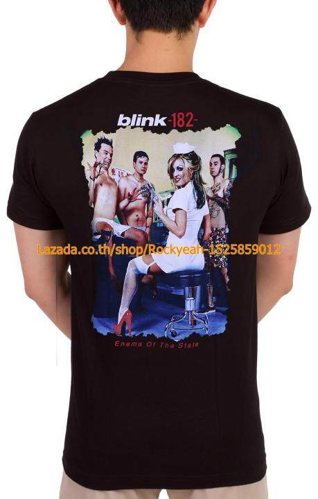 เสื้อวง-blink-182-เสื้อยืด-วงดนตรี-บลิงก์-182-ไซส์ยุโรป-rcm1730