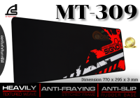 MOUSE PAD (เมาส์แพด) SIGNO GAMING MOUSE MAT (MT-309) HEAVILY TEXTURED WEAVE ANTI-FRAYING (770x295x3MM) -ของแท้