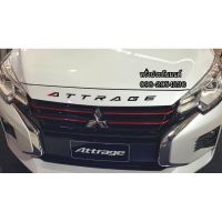 โลโก้ติดฝากระโปรง Mitsubishi attrage แอททราจ โลโก้ 3Dมิตซูบิชิ รถมิตซู