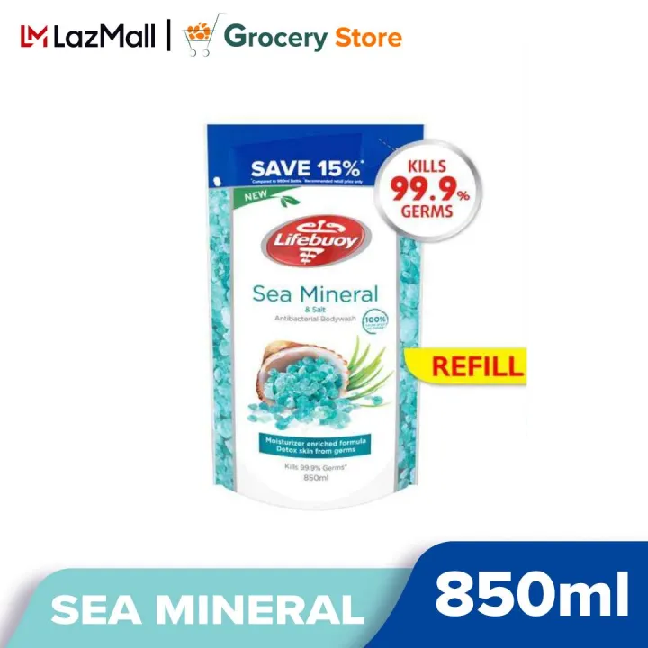Lifebuoy Antibacterial Shower Gel Refill Sea Salt 850ml Lazada