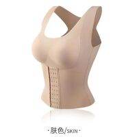 （A Beautiful） 4-In-1เอว Semi-seamless Push Up Cotton Tops Bralette BrassiereSports Vest