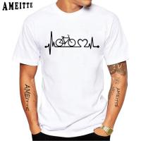 Ameitte New Men Short Sleeve Retro Heartbeat Cycling Bicycle Print T Shirt Summer Bikes Sport Casual Tops Hip Hop Tees|Áo Phông| - Aliexpress