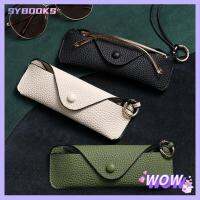 SYBOOKS พร้อมสายคล้อง กระเป๋าใส่แว่นตา ป้องกันแรงกด หนังพียู เคสลายแว่นตา สากลสากลสากล กล่องใส่แว่นตา สำหรับผู้หญิง