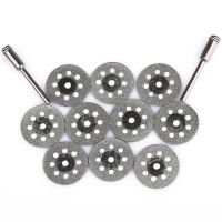 【CW】 22mm 10pcs Dremel Diamond Cutting Disc For Dremel Rotary Tools Accessories with Mandrel