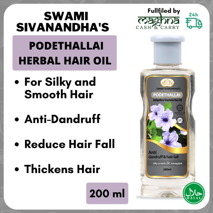 Swami Sivanandha's Podethallai (Indigo) Herbal Hair Oil 200 ml - Minyak Rambut Herba | Lazada Swami Sivanandha's Podethallai (Indigo) Herbal Hair Oil 200 ml - Minyak Rambut Herba | Lazada