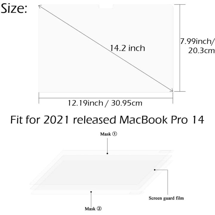 ฟิล์มป้องกันหน้าจอแบบด้านสำหรับ-macbook-pro-14-2021ป้องกันแสงสีฟ้าแผ่นกรองหน้าจอแล็ปท็อปป้องกันการสะท้อนแสงสีฟ้า-ตัวกรองหน้าจอปกป้องแล็ปท็อปใช้ได้กับ-macbook-pro-14-m1-pro-amp-m1-max-ชิป2021ที่ปล่อยออ