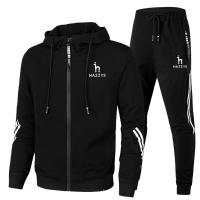 Mens HAZZYS Tracksuit Sets Cardigan Jackets+Pants Sportwear Sets Men Patchwork Sport Suit Casual Tracksuit Male Sweat Suits