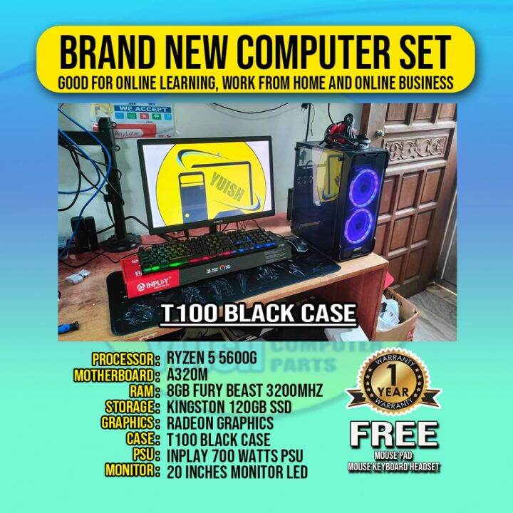 Computer Set Ryzen 5 5600G Desktop Computer Gaming Computer Computer HD