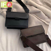 ifashionbagshop(IF1121) -L3กระเป๋าสะพายข้างวินเทจทรงกล่องน่ารักชิคๆ