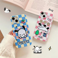 น่ารัก Pochacco 14ศัพท์มือถือ Hard Case Kawaii อะนิเมะการ์ตูน Sanrio 13 12 11 Plus Pro Max เปลือกป้องกันของขวัญหญิง