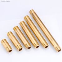 △◕ Length 50mm 80mm 100mm 120mm 150mm 1/2 BSP Male to Male Thread Brass Extension Pipe Fitting Coupler Joint Connector