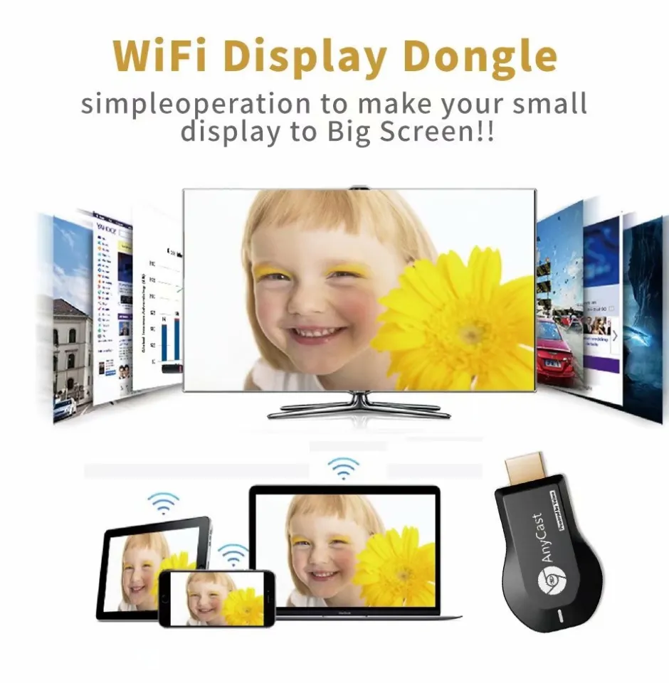 Dongle TV HDMI WIFI Anycast Google Chromecast