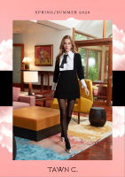 TAWN C. - Black and White Tuxedo Dress ชุดเดรสสไตล์ทักสิโด้