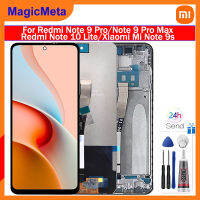 จอ LCD แบบดั้งเดิมสำหรับ Redmi Note 9 Pro/Note 9 Pro Max/ Note 10 Lite/ Note 9S ชิ้นส่วนประกอบดิจิตอลหน้าจอสัมผัส LCD สำหรับ Redmi Note 9Pro M2003J6B2G Note 9Pro Max M2003J6B1I Note 9S M2003J6A1G Note 10 Lite M2002F4LG หน้าจอแสดงผล