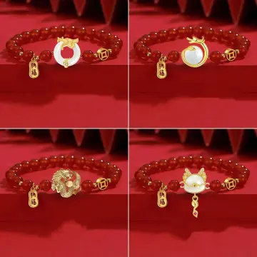 Year of the on sale pig red bracelet