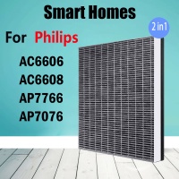 พอดี Philips เครื่องกรองอากาศ AC6606 AP7766 AC6608 AP7076 HEPA และตัวกรองคาร์บอน