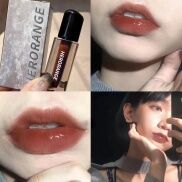 Herorange Son Môi Màu Sáng Tráng Gương Tối Son Môi Bùn Đá Trong Suốt Lâu