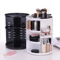 Fashion 360-degree Rotating Makeup Organizer Box Brush Holder Jewelry Organizer Case Jewelry Makeup Cosmetic Storage Box