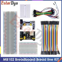 MB-102 MB102เบรดบอร์ด SYB-170 400 830จุดบัดกรี PCB ทดสอบบอร์ดขนมปังพัฒนา Dupont Line DIY สำหรับห้องปฏิบัติการ Arduino