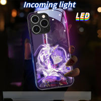 MG เคสโทรศัพท์เรืองแสง LED สำหรับเคสโทรศัพท์ซัมซุงเคสโทรศัพท์ S23ULTRA S23Plus S21Plus S22Plus S22ULTRA S20PLUS A53 A73 NOTE20ultra A12 A14 A72 A71 A52 A51 A32 A21S NOTE10 10Plus Genshin Impact 05