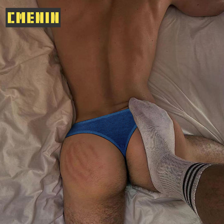 cmenin-1ชิ้นผ้าฝ้ายเซ็กซี่ผู้ชายเกย์-jockstrap-t-hongs-บุรุษเซ็กซี่ชุดชั้นในเอวต่ำสะโพกยกชุดชั้นในชายจีสตริงกางเกง