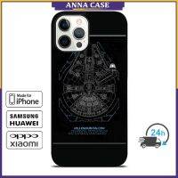 Starwarsอกมิลเลนเนียม Falcon เคสโทรศัพท์มีลาย Iphone 7 8 14บวก12 13 Mini 11 12 13 14 Pro Max X Xr Xs Max Huawei Mate 20 30 40 Pro P20 P30 P40 Pro Samsung S10 S20 S21 Plus เคสโทรศัพท์