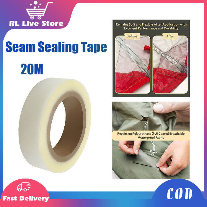 20mm*20m Hot Melt Seam Sealing Tape Waterproof Coated Fabric PU Tape