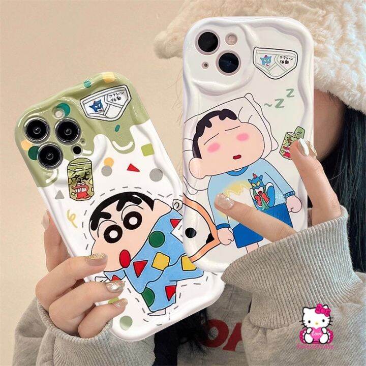 เคสโทรศัพท์มือถือ-แบบนิ่ม-ลายการ์ตูนชินจัง-3d-กันกระแทก-สําหรับ-iphone-11-13-14-12-pro-max-7-8-6s-6-plus-7plus-xr-xs-x-max-se-2023