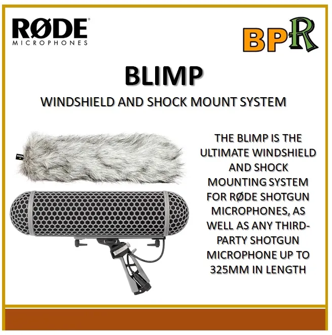 Rode Blimp Windshield and Rycote Shock Mount Suspension System for