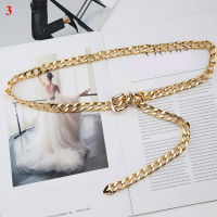 Punk Metal Chain Women Belt Gold Silver Waist Chain Dress Jeans Cool Girls Lady Waistband Accessories Body Chain Fashion