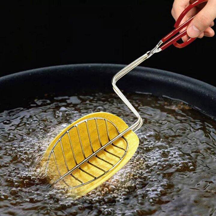 tortilla-fryer-tongs-plated-steel-stainless-steel-tongs-with-rubber-handle-kitchen-tools-stainless-steel-taco-press-mold