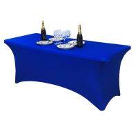 Corinada Rectangular Elastic Tablecloth Beauty Salon Massage Bed Cover High Stretch Wedding Party Hotel Bistro Spandex