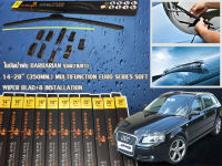 ใบปัดน้ำฝน AUDI A3 2004 BARBARIAN แท้ ขนาด 24+19 อุปกรณ์กิ๊บล็อก 9 อัน