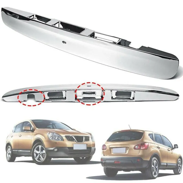 for Nissan Qashqai J10 20072014 Chrome Car Rear Tailgate Boot Lid
