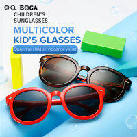 OQ BOGA แว่นกันแดดแฟชั่นสำหรับเด็ก7สี,แว่นกันแดดป้องกันแสงยูวีขอบเต็มทรงรีพลาสติกหลากสีป้องกันดวงตาหัวลูกศรสำหรับกิจกรรมกลางแจ้ง